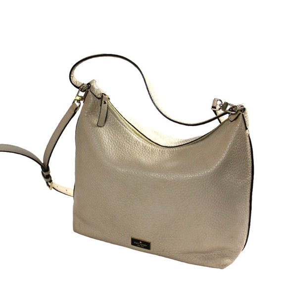 Kate Spade Prospect Place Kaia Crisp Linen Convertible Slouchy Hobo Bag - Picture 2 of 11